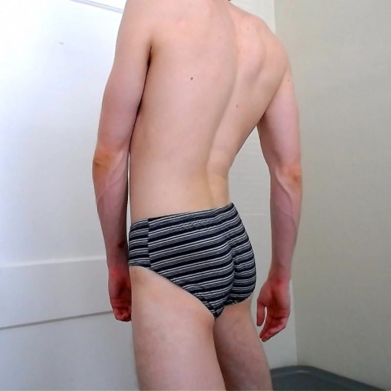 Striped Hanes Briefs