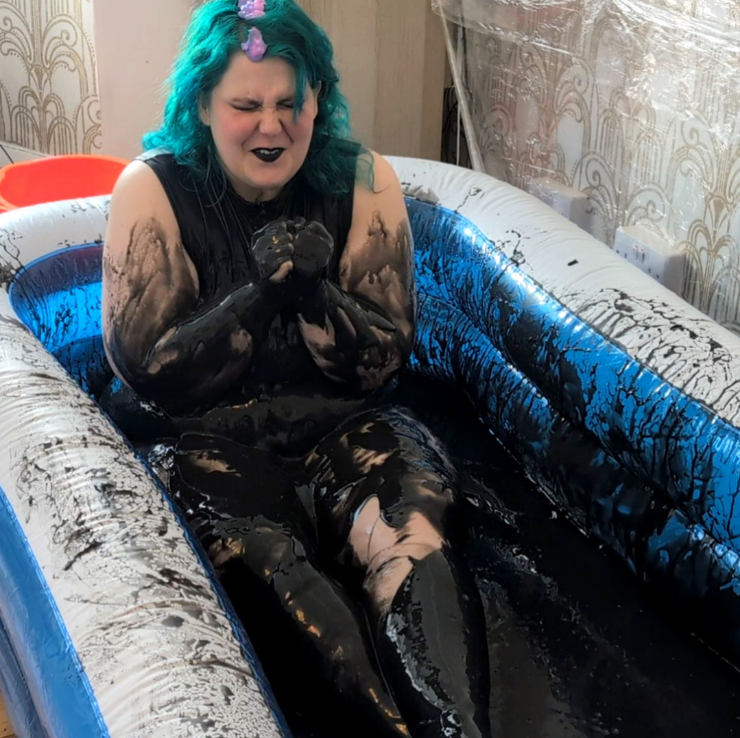 SFW pink and blue gunge