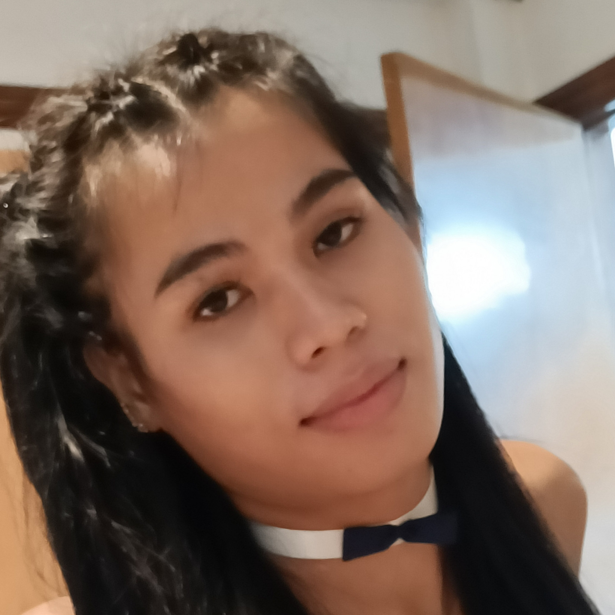 Beautiful Jane as maid and fully naked on the bed