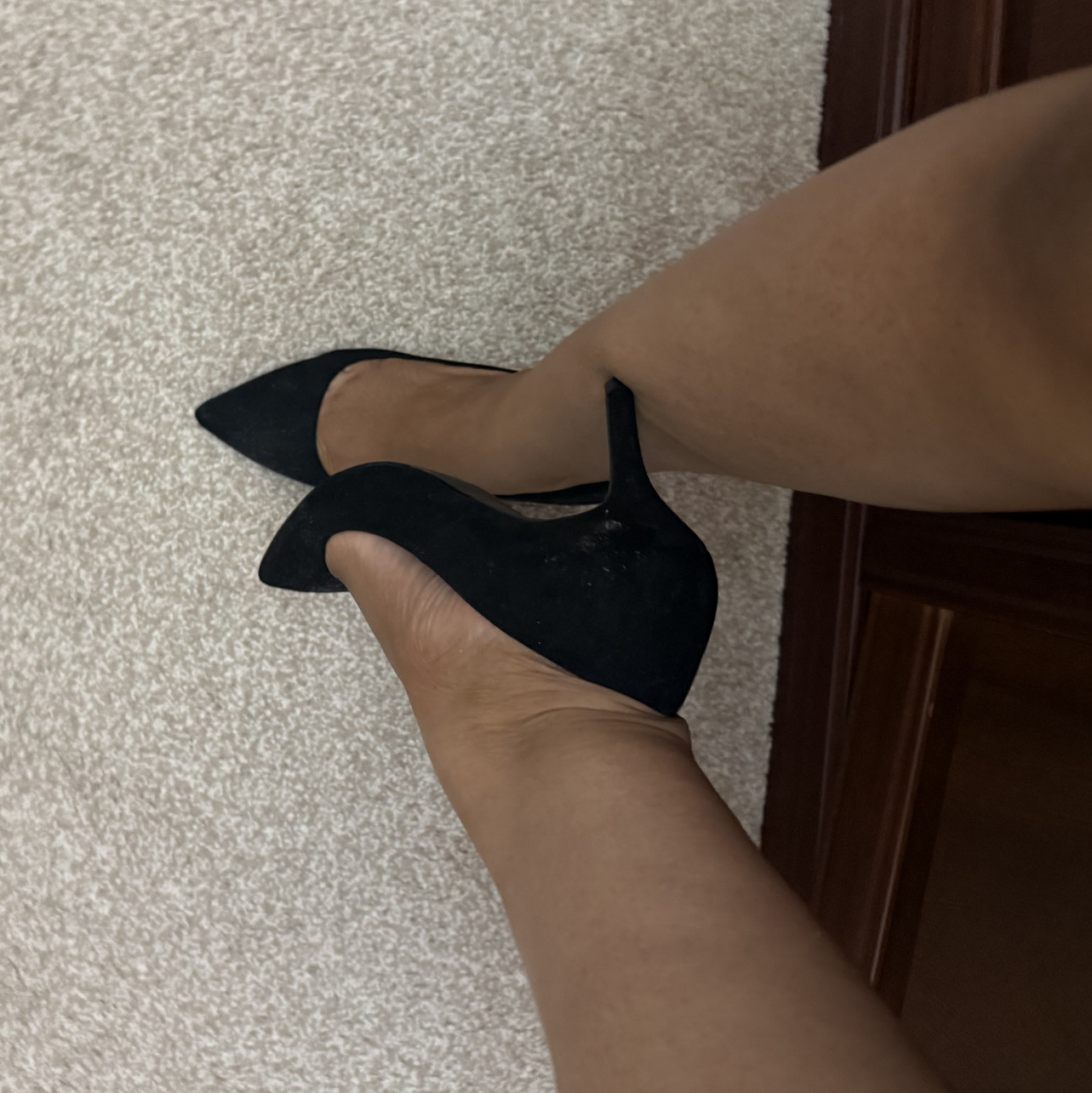 Sexy time velvet heels!