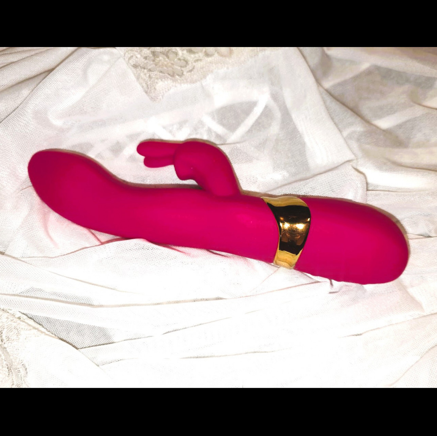 Well used rabbit type pink silicon Vibrator