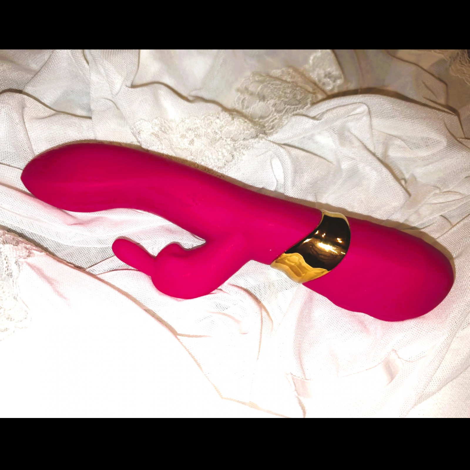 Well used rabbit type pink silicon Vibrator