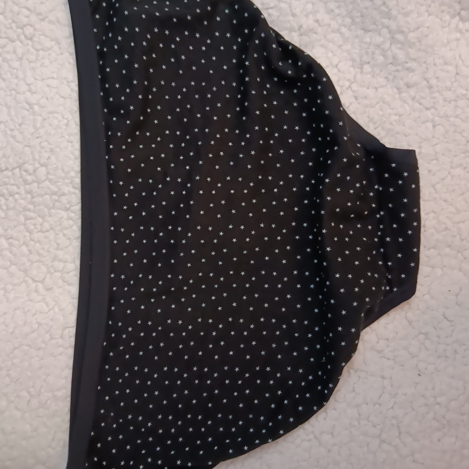 Auden Brand Black Bikini with tiny white stars Size XL