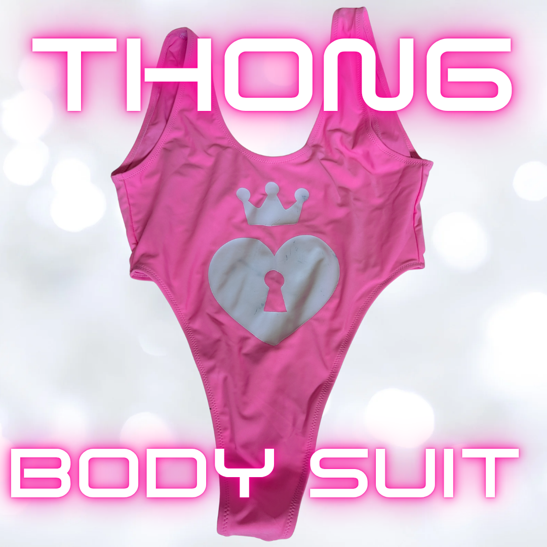 Pink Manyvids Thong Bodysuit