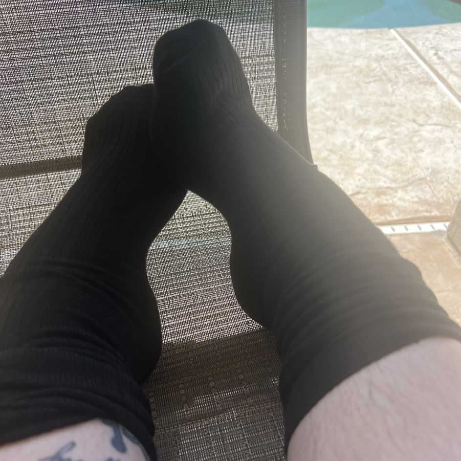 Black slouch socks