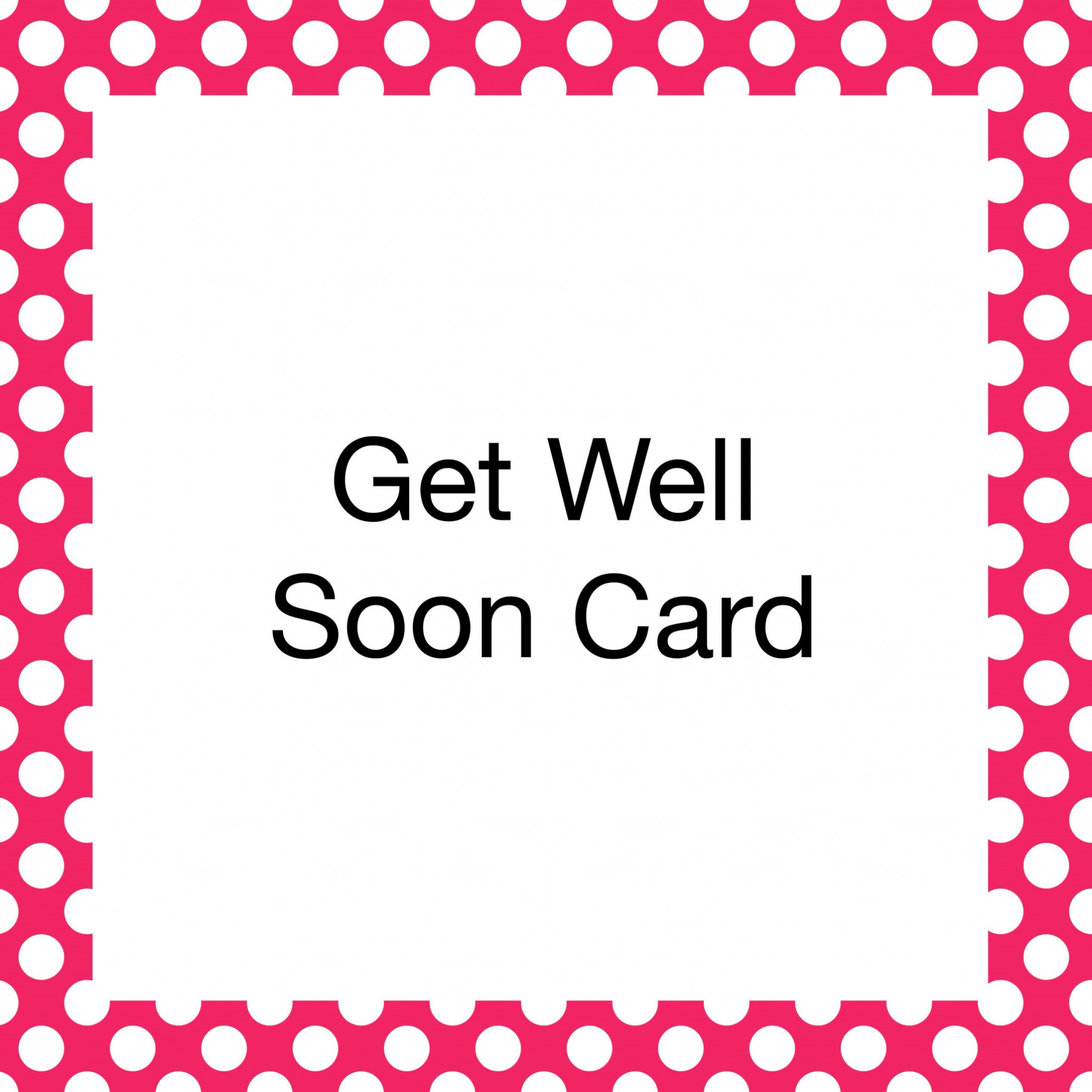 Get Well Soon Card