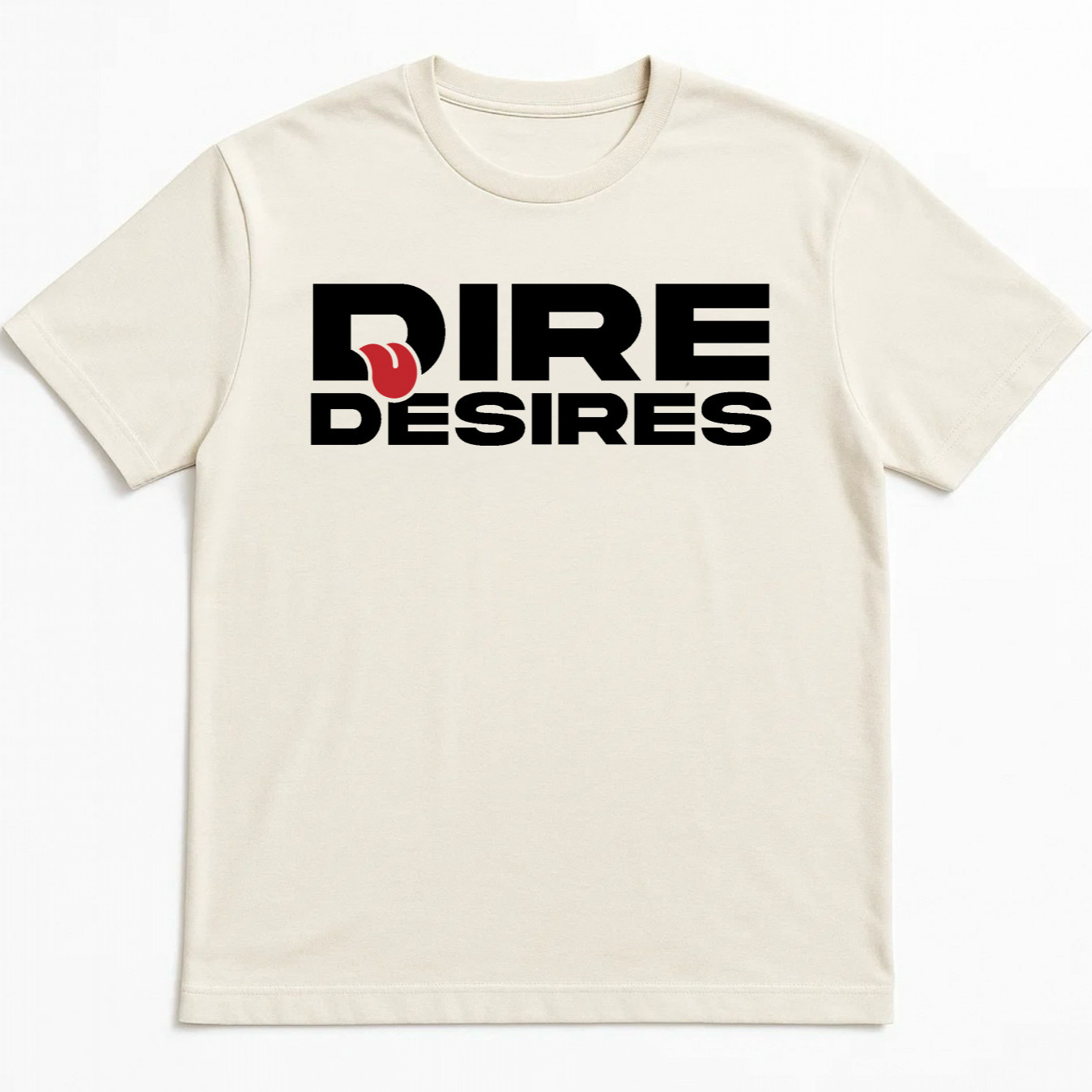Dire Desires Signature Tee  Natural