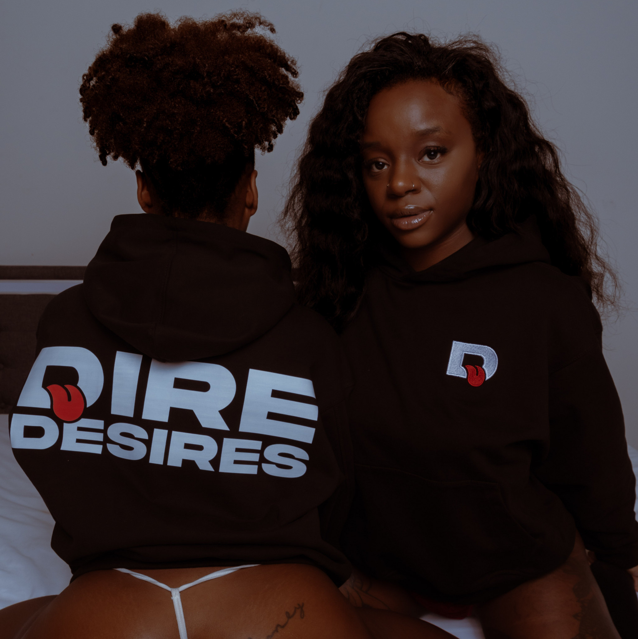 Signature D Hoodie  Black