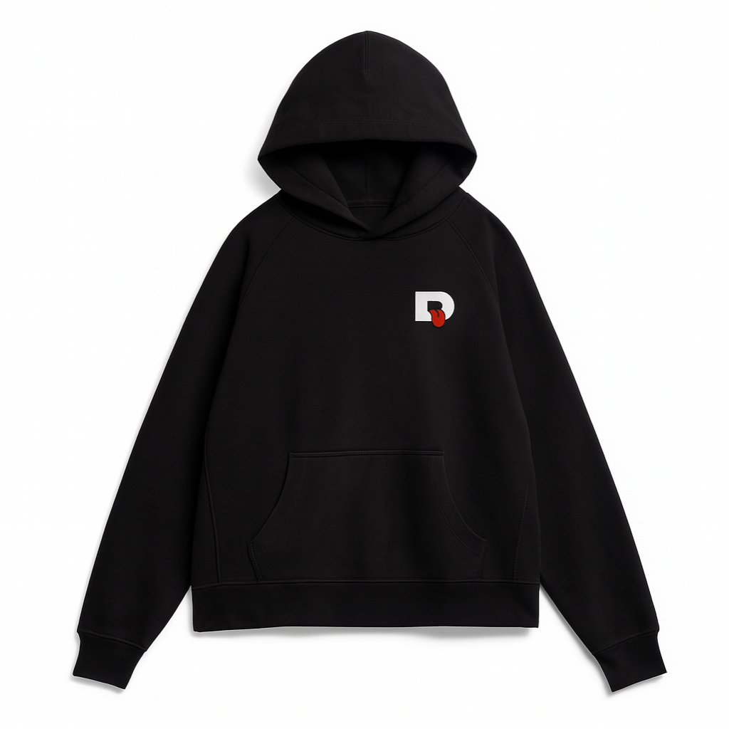 Signature D Hoodie  Black