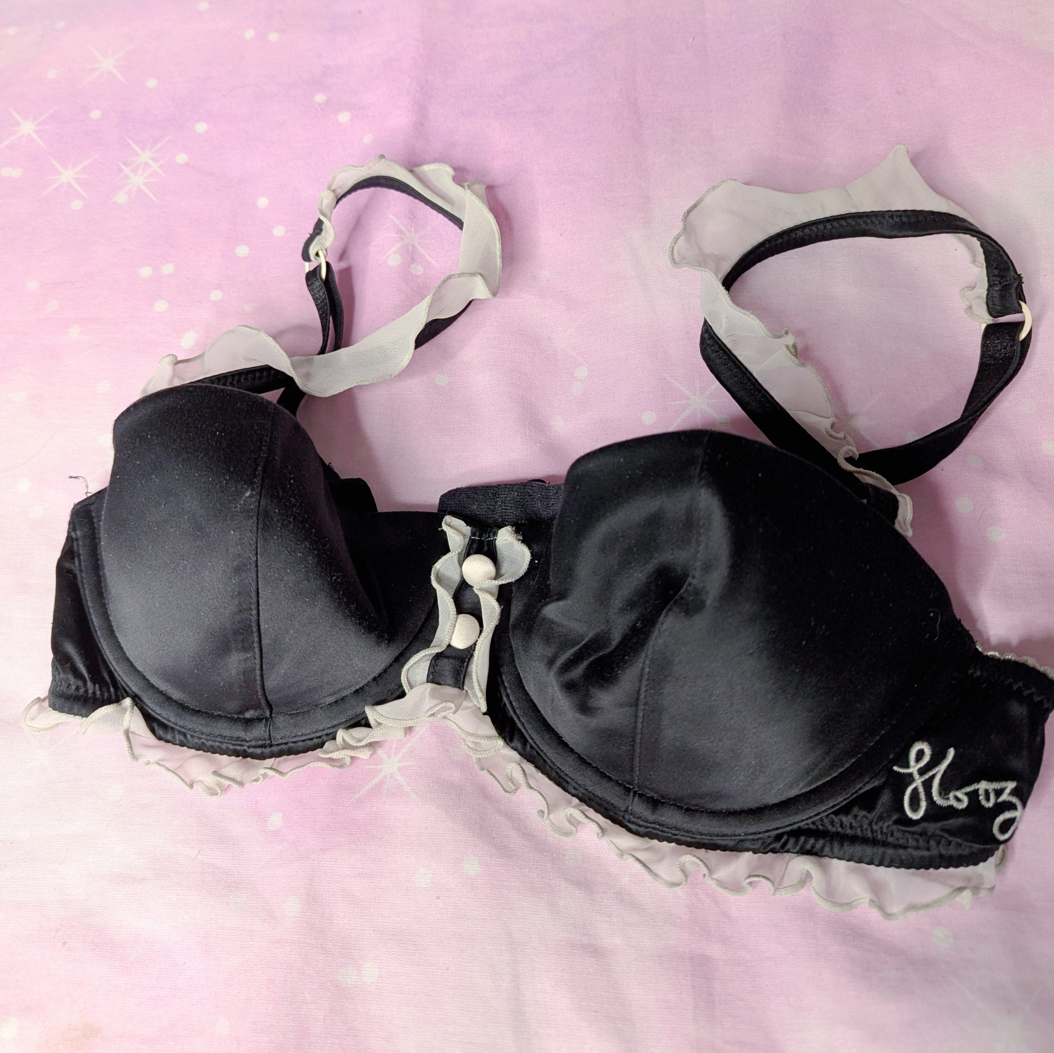 Old Black and White Maid Bra