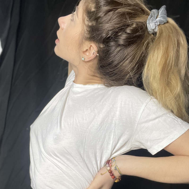 sweaty white tshirt