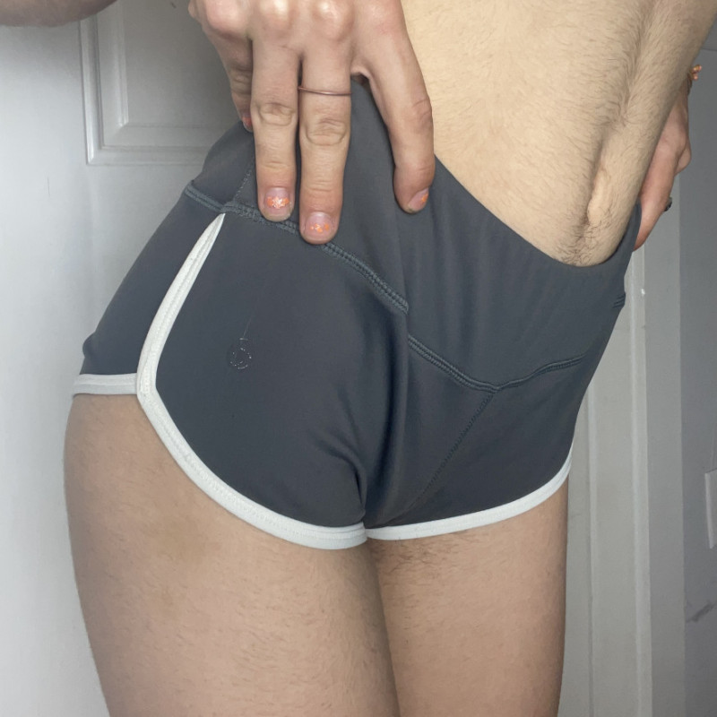 sweaty gym shorts