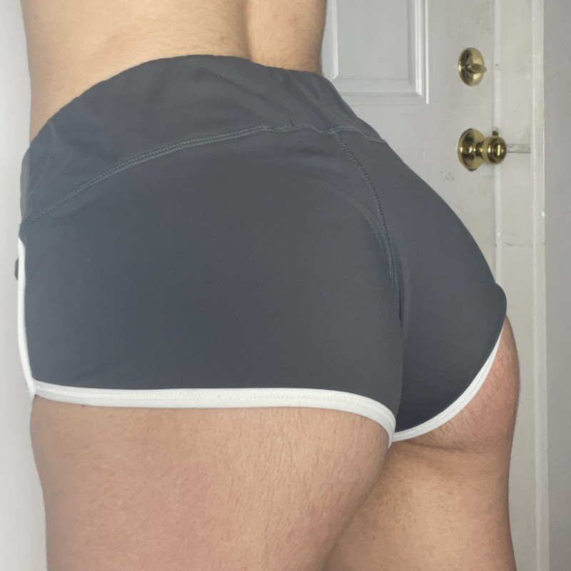 sweaty gym shorts