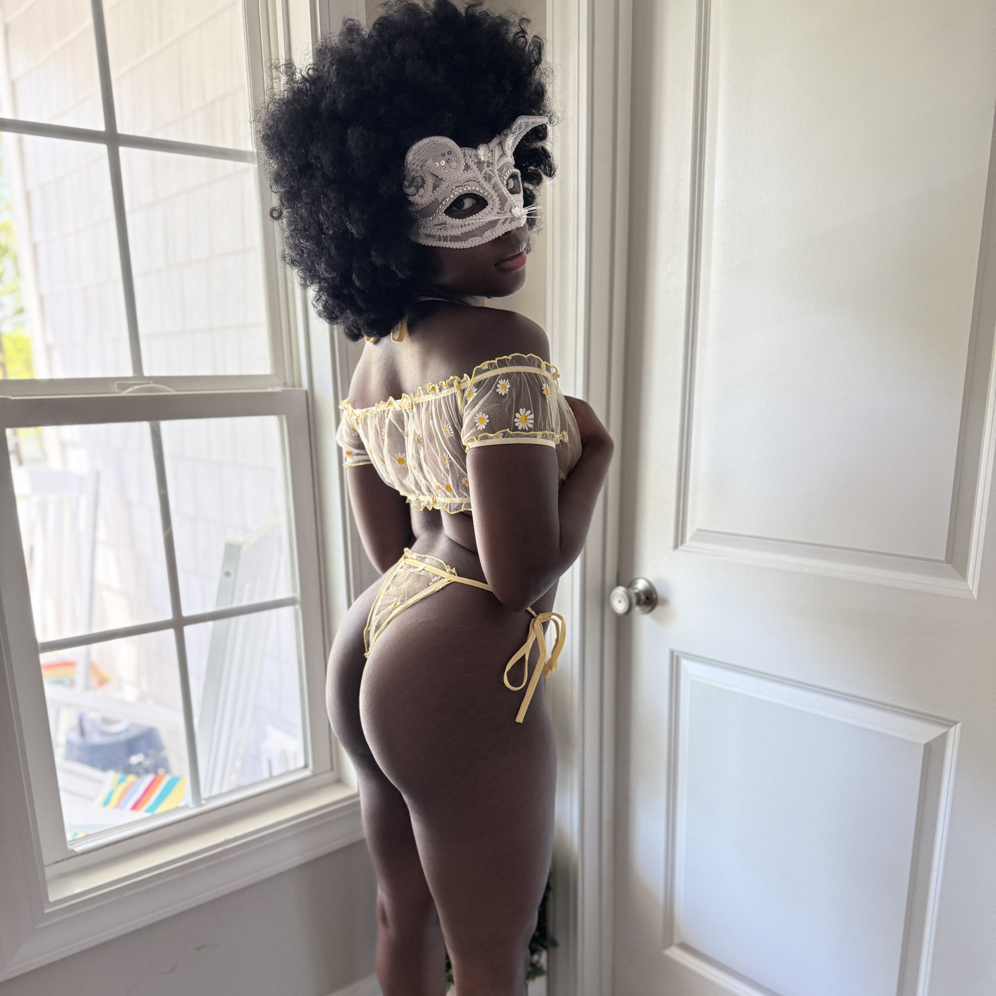 Yellow Bra and Panty Lingerie Set worn in my Videos