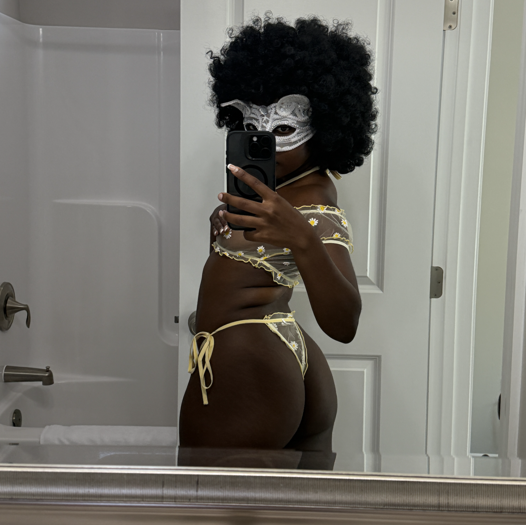 Yellow Bra and Panty Lingerie Set worn in my Videos