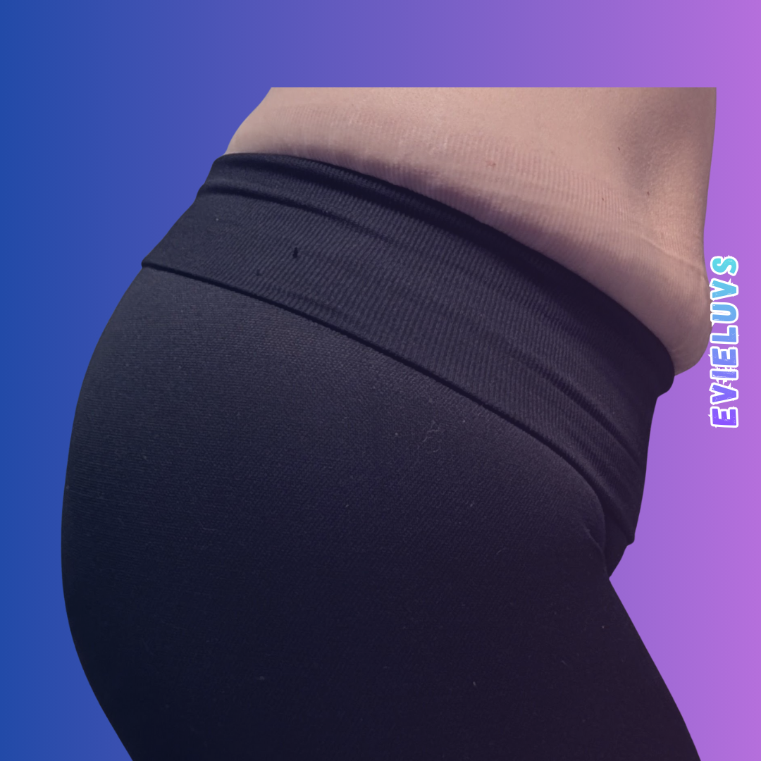 EvieLuvs Well Worn Black Cotton Leggings