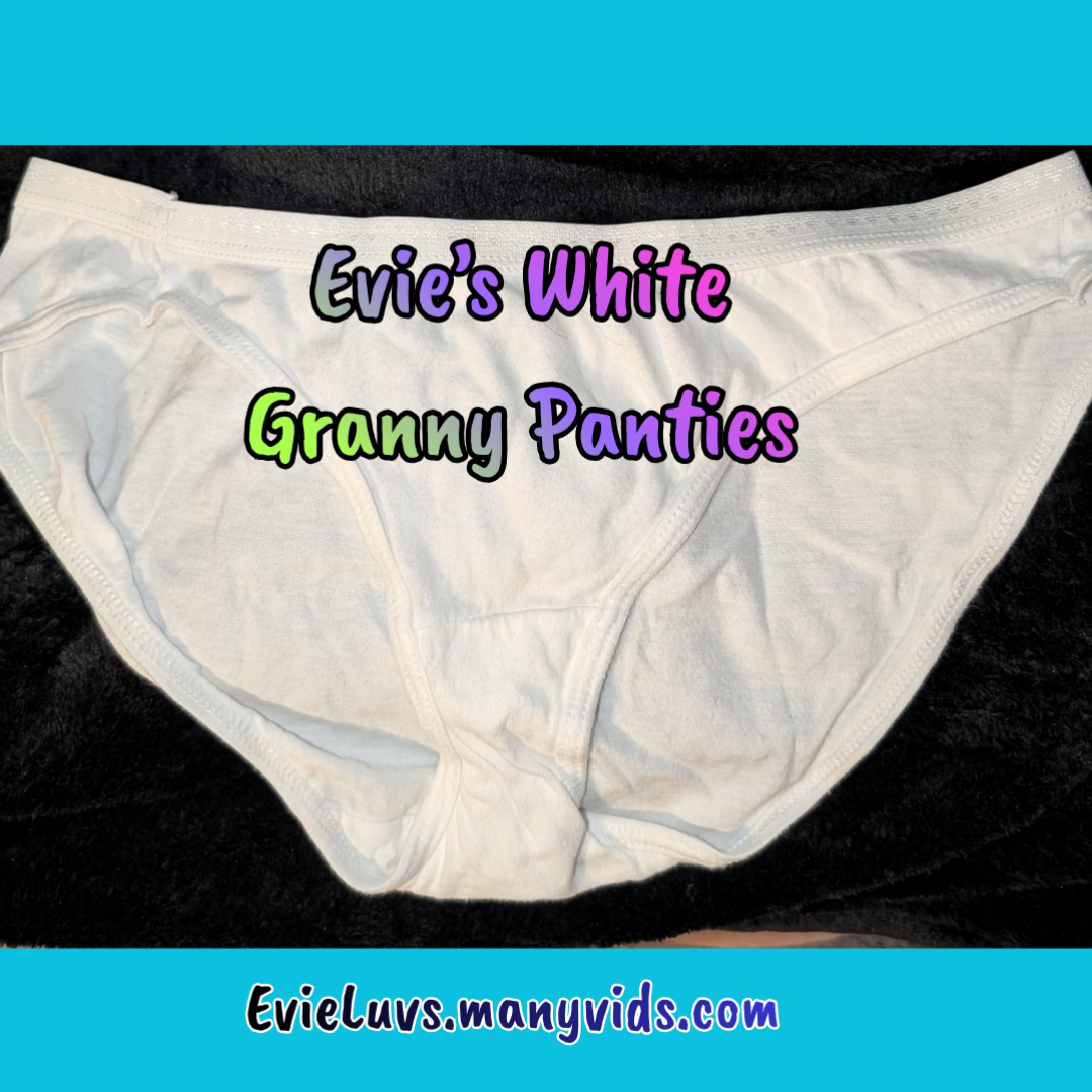 As Worn By Evie White Granny Panties