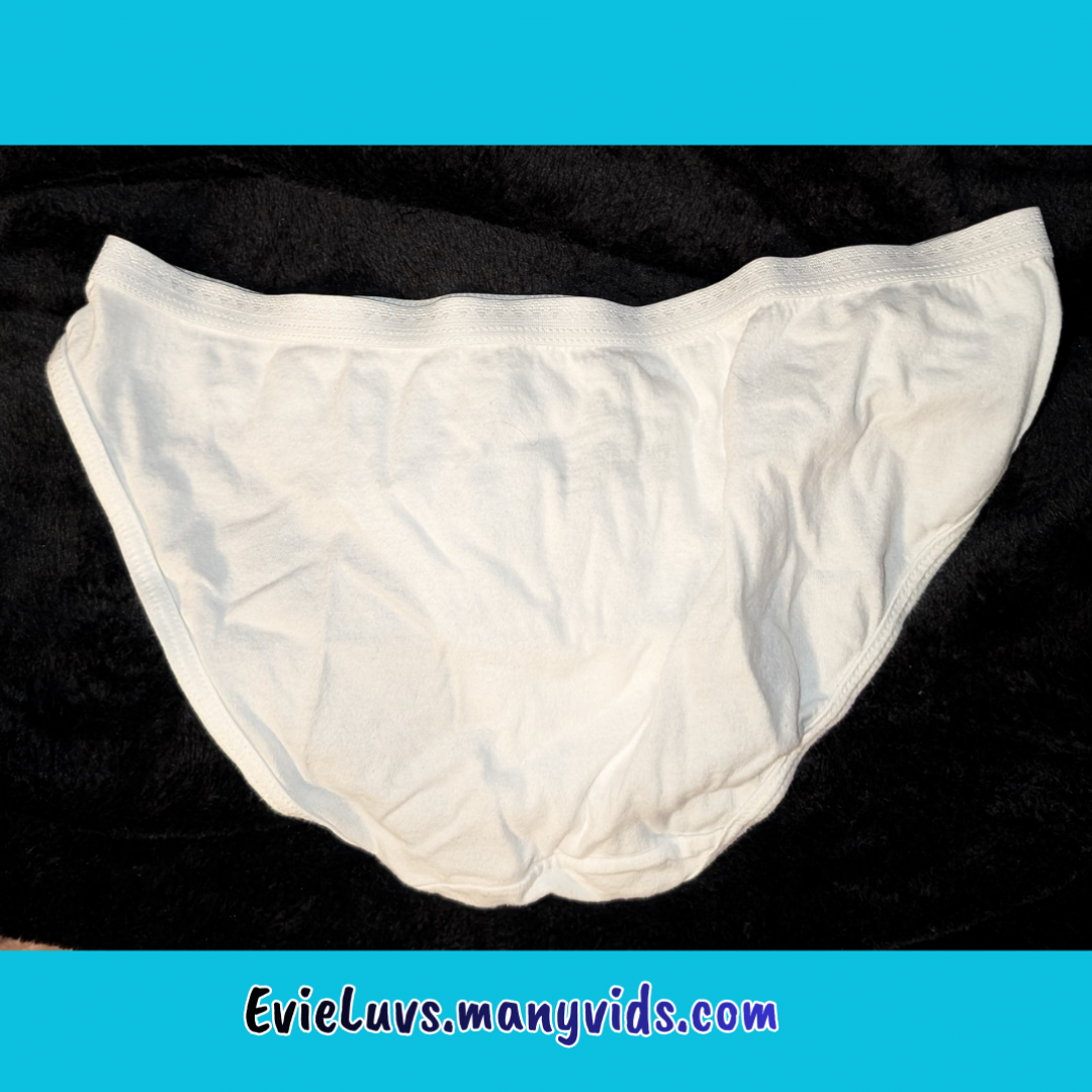 As Worn By Evie White Granny Panties