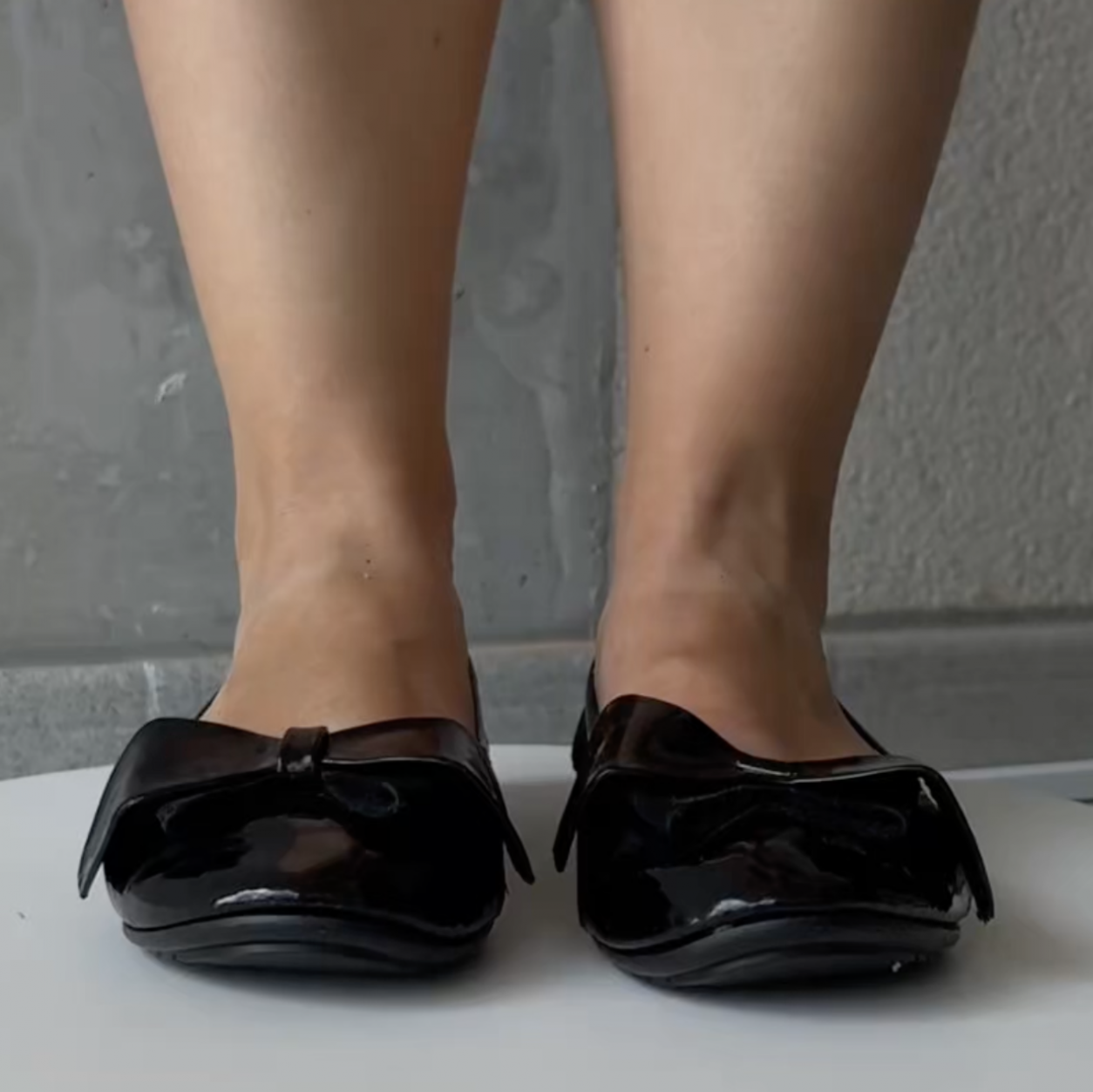 Black Ballet Flats with Bow