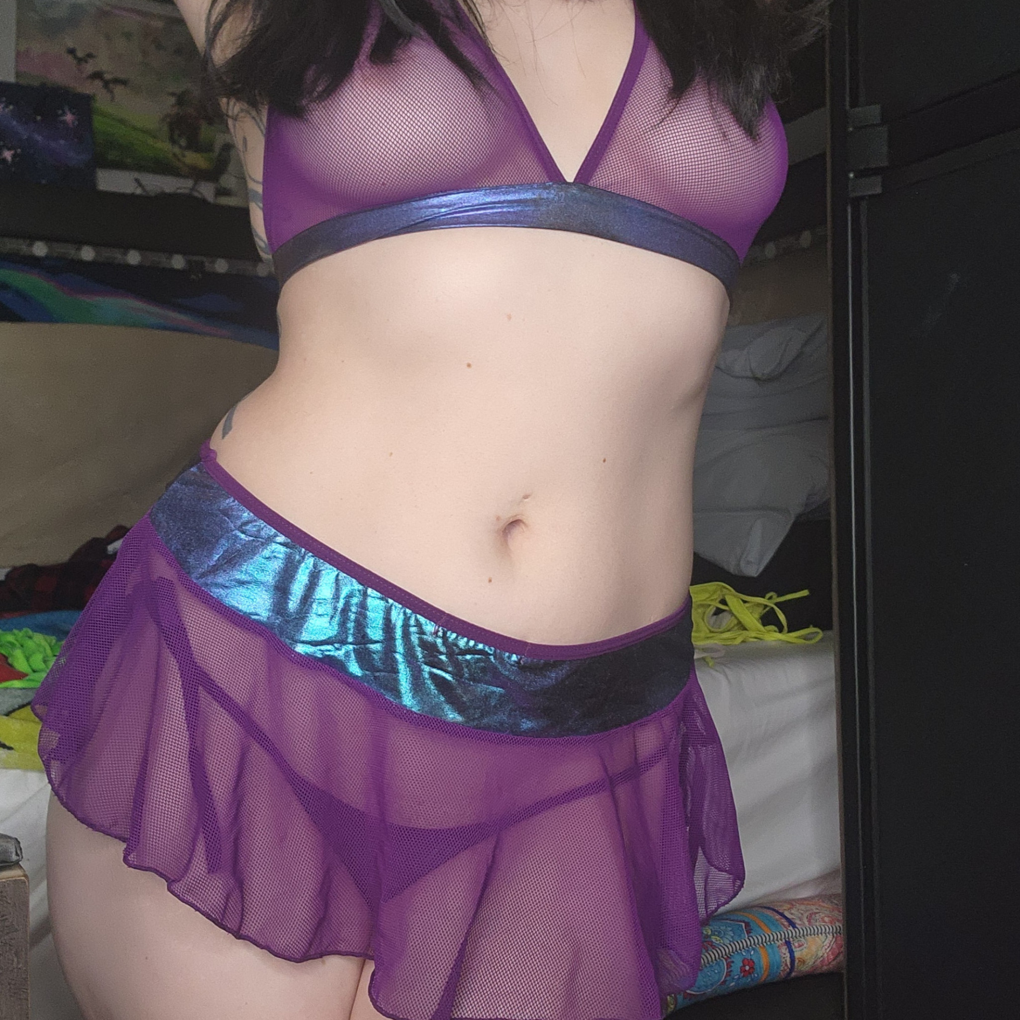Shear Purple Lingerie