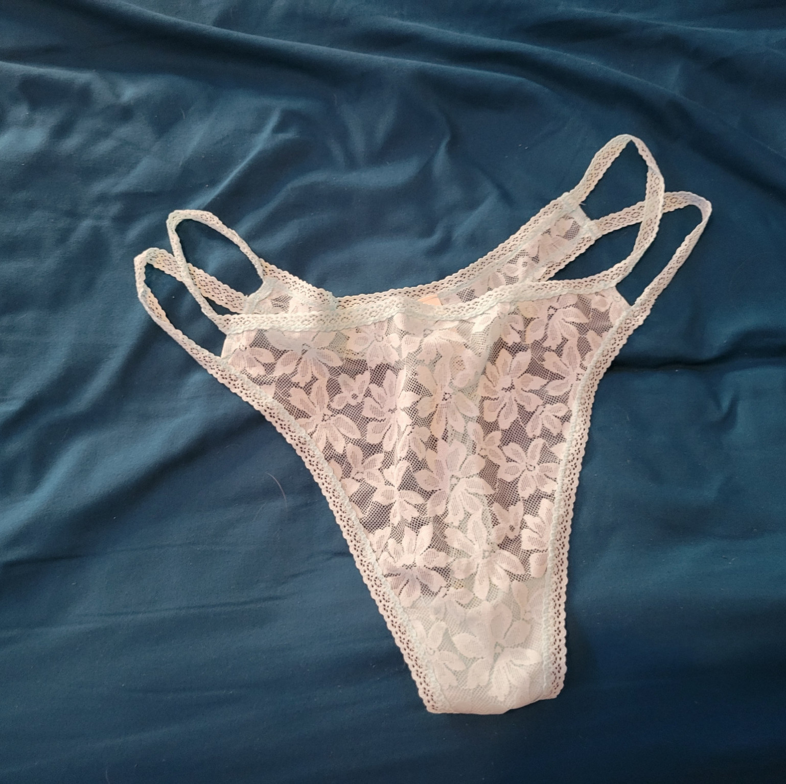 Sexy Blue Lace Panites