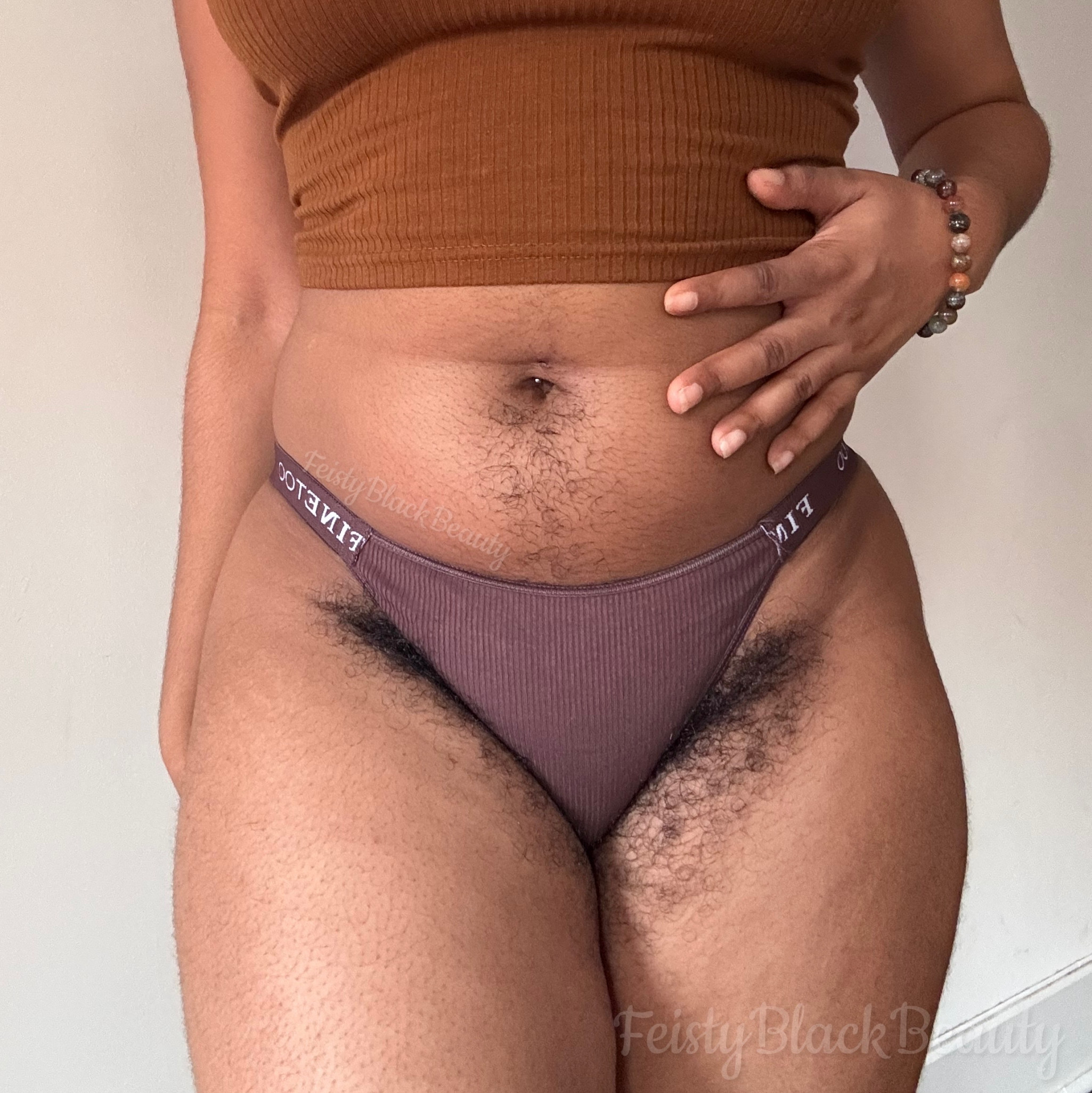 CUSTOM WEAR Dark Brown Cotton Bikini Panties