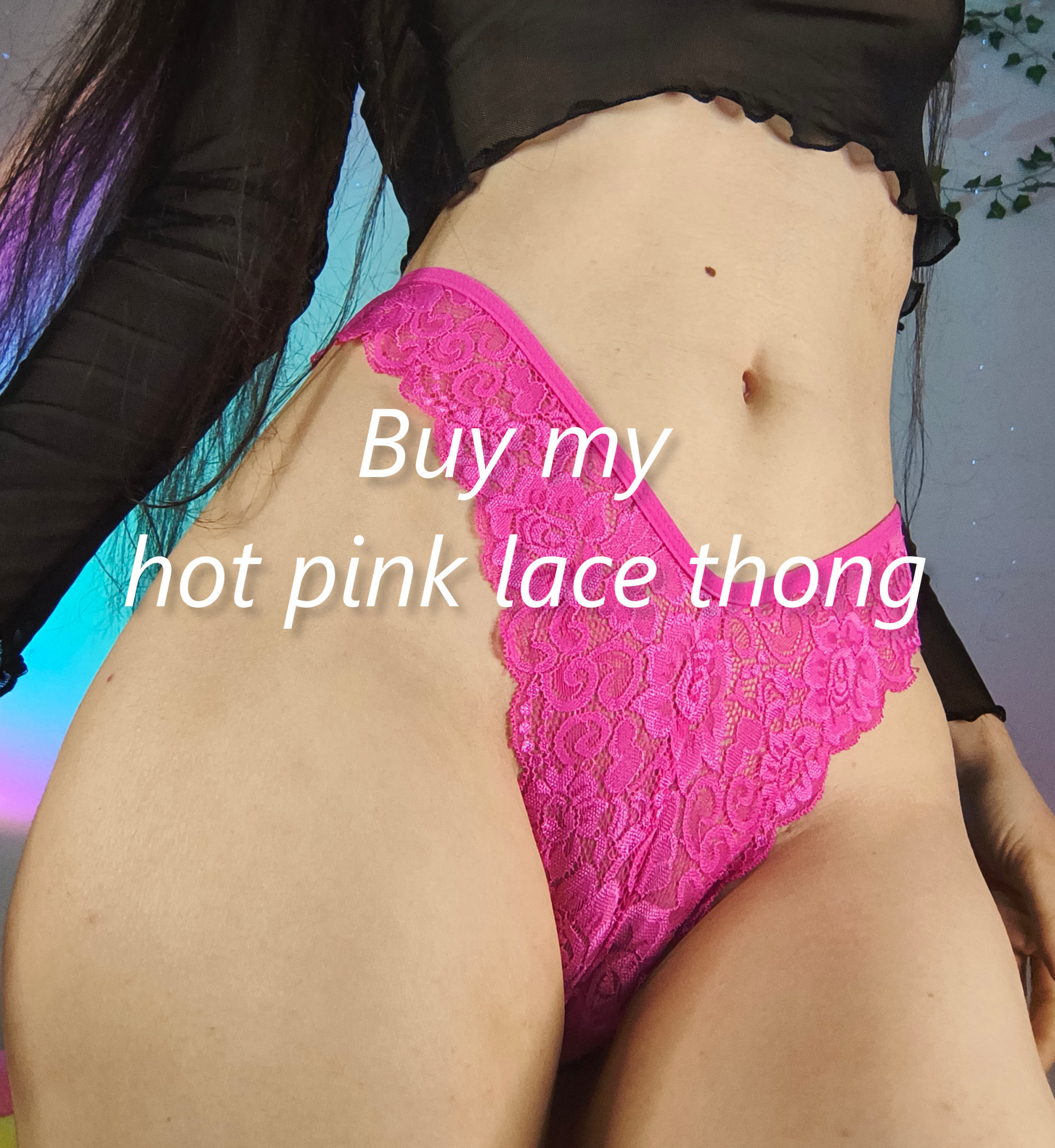 Buy my Hot Pink Lace Thong