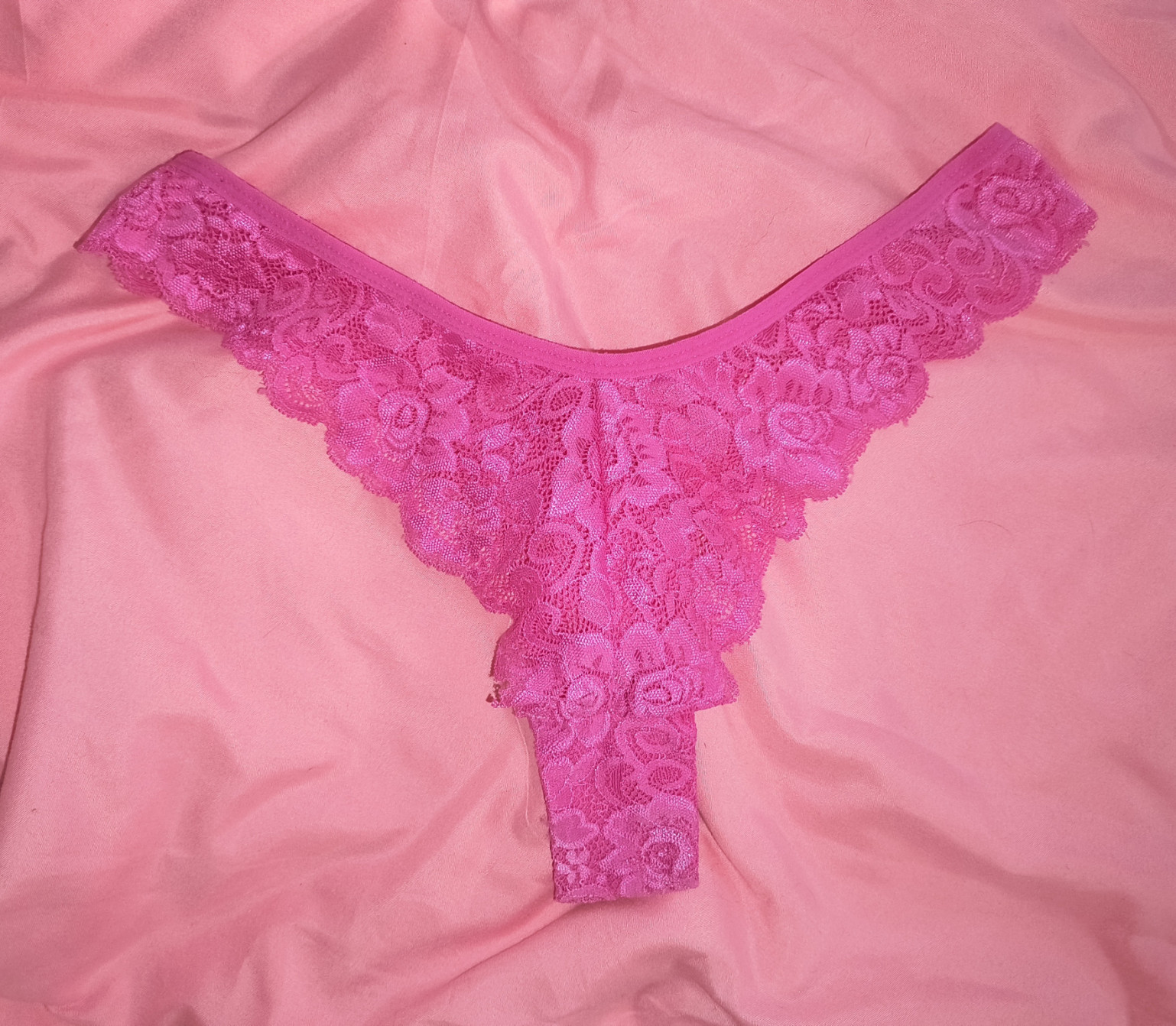 Buy my Hot Pink Lace Thong