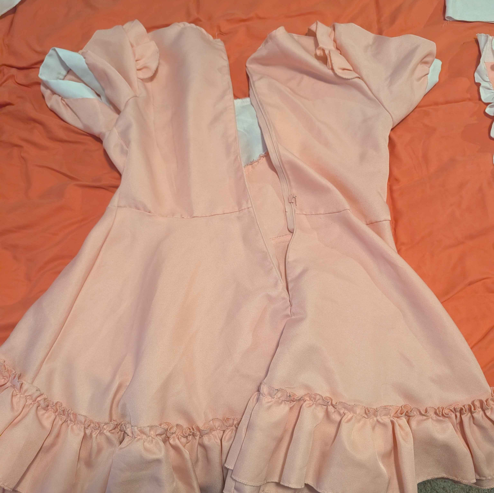 Pink Maid Dress with accessories