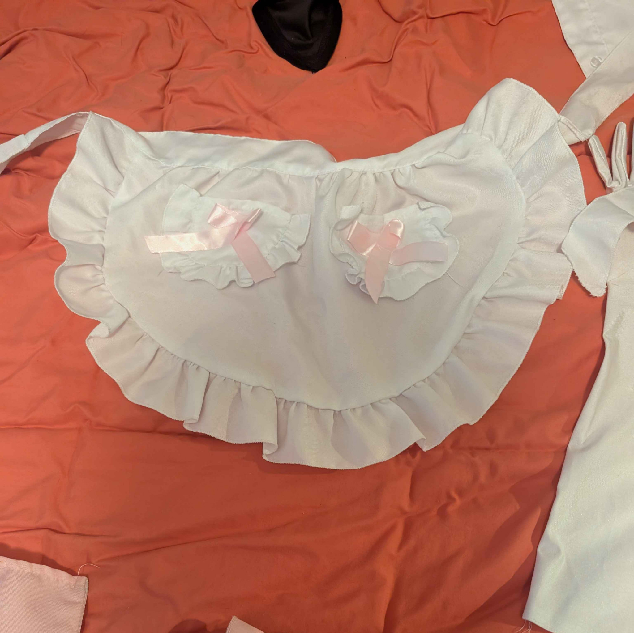 Pink Maid Dress with accessories