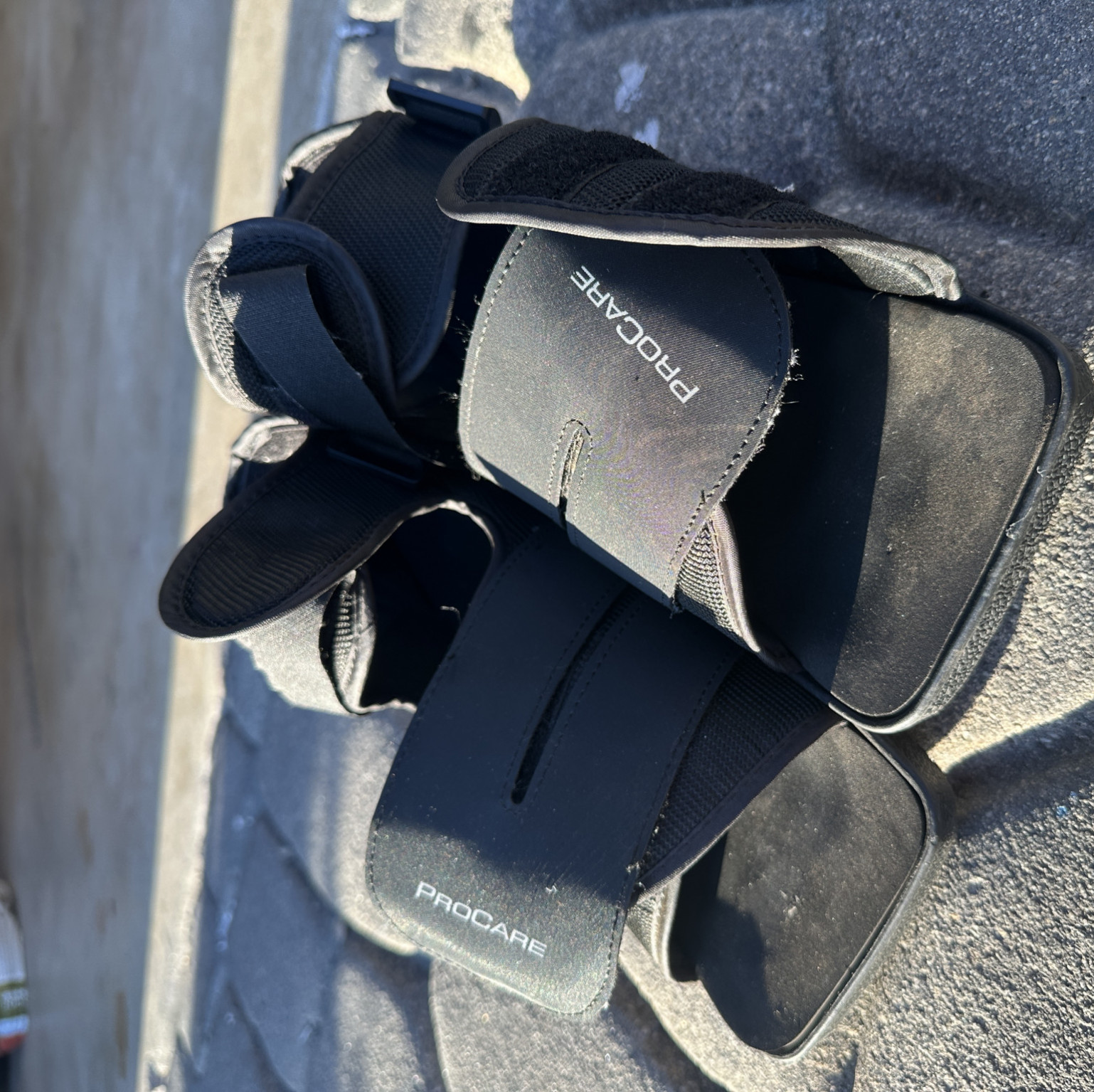 WORN MEDICAL BOOTS 8 WEEKS OF CONSTANT WEAR