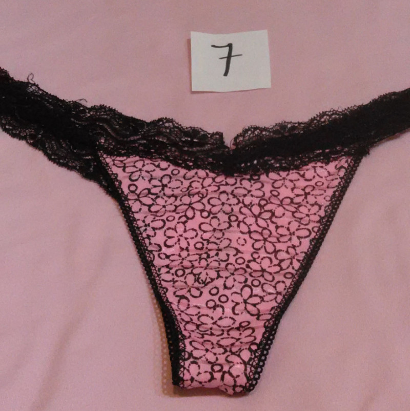 Floral Print Pink Thong