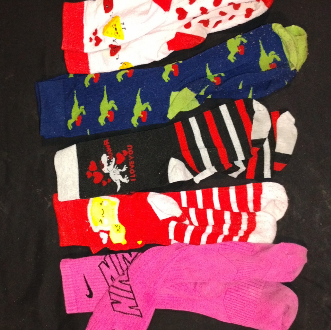 High socks with designs