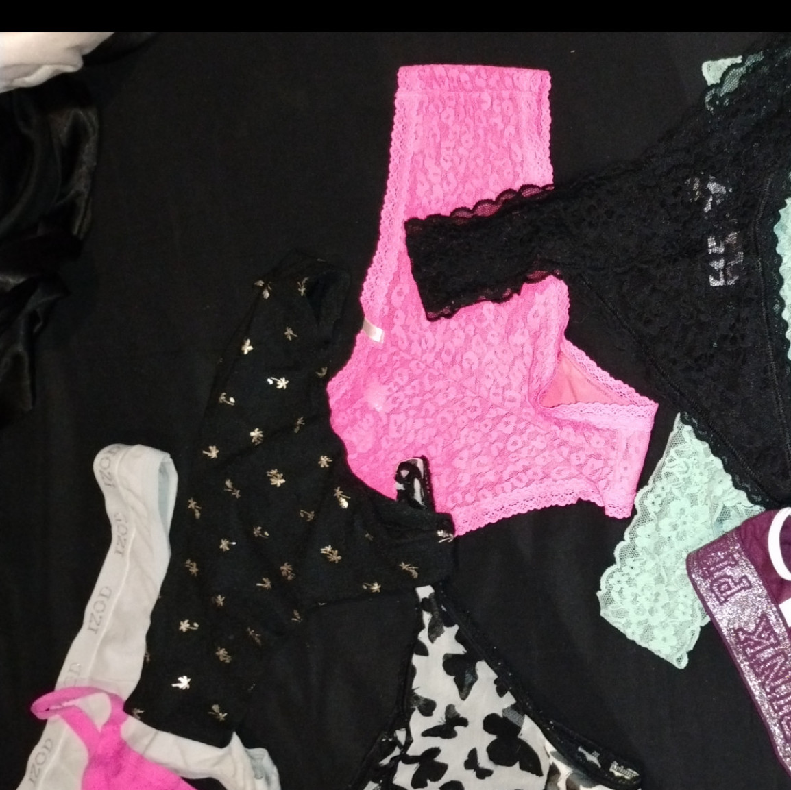 Panties new and  used clean or dirty! Your preference