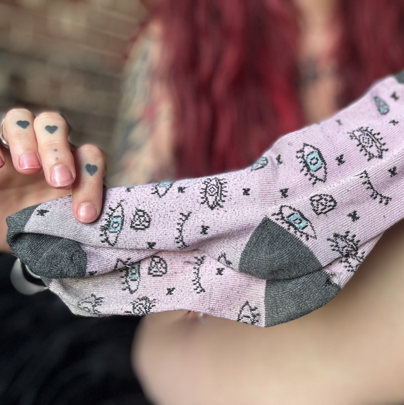Old Pink Socks with Holes