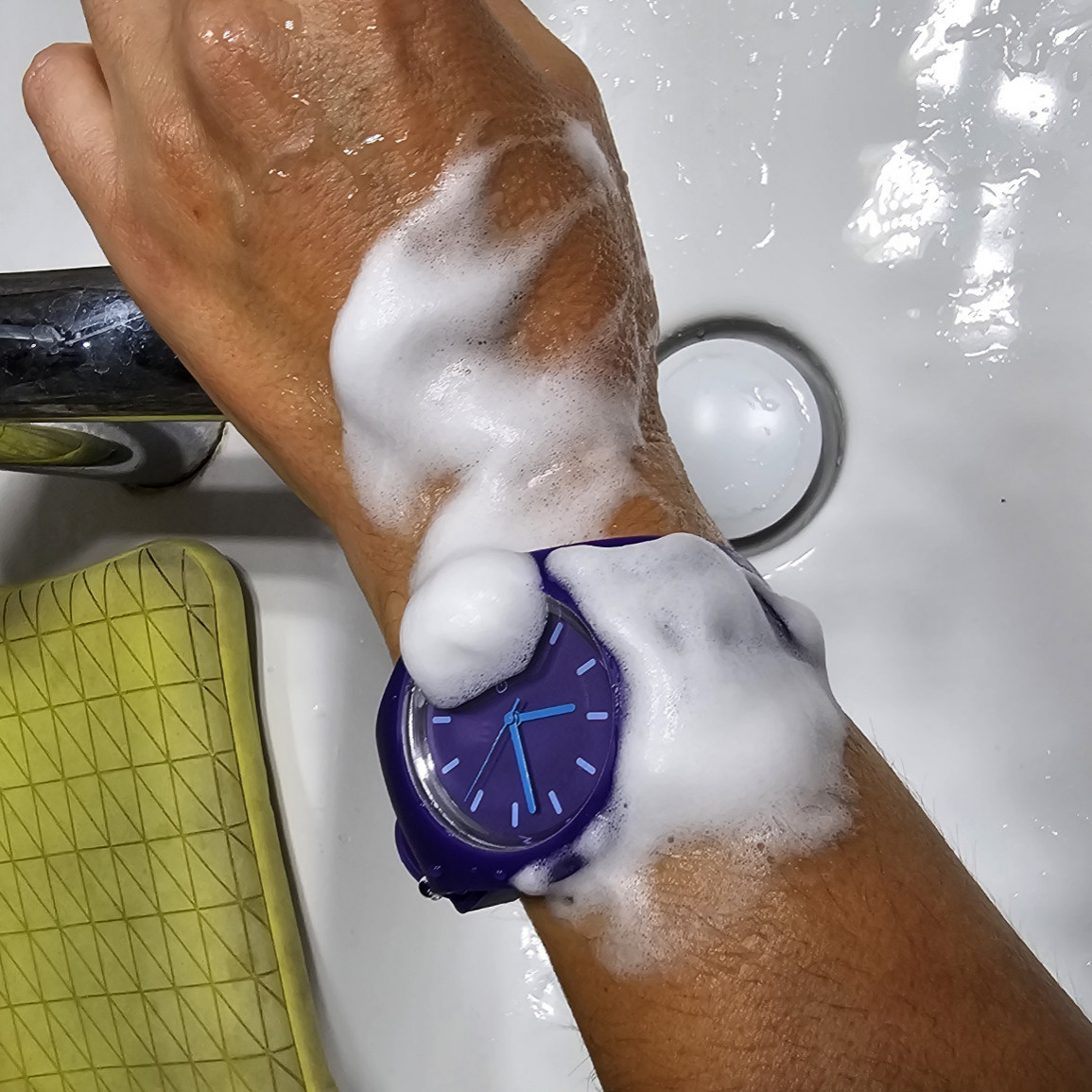 My workout and spa moments with my purple watch