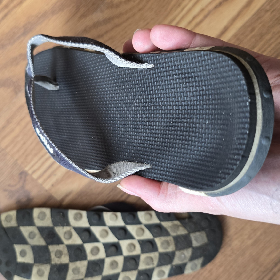 Well worn flip flops