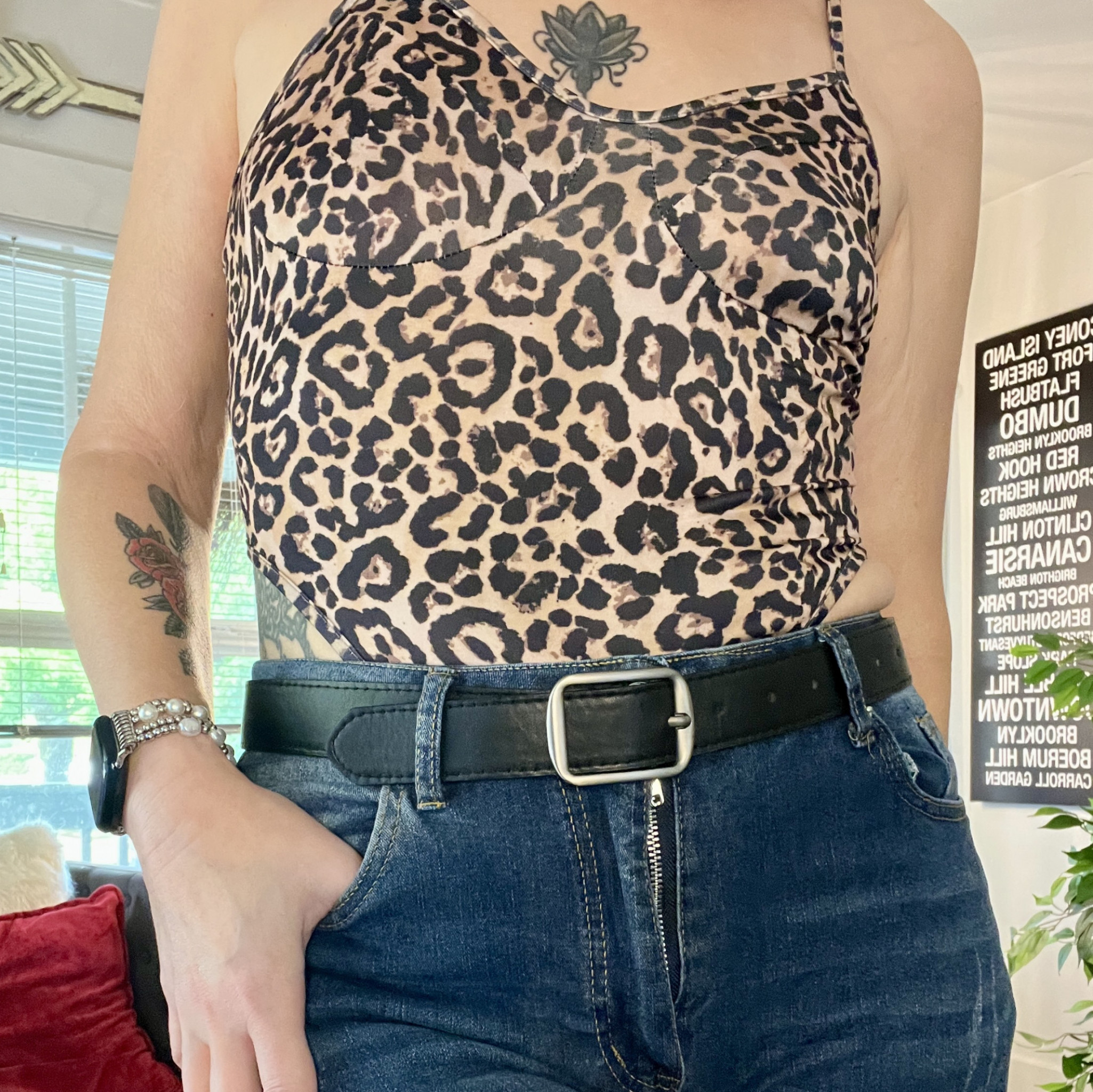 Cheetah one piece bodysuit