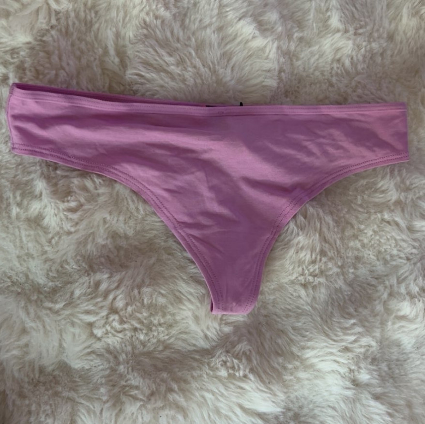 Worn Pink Thong