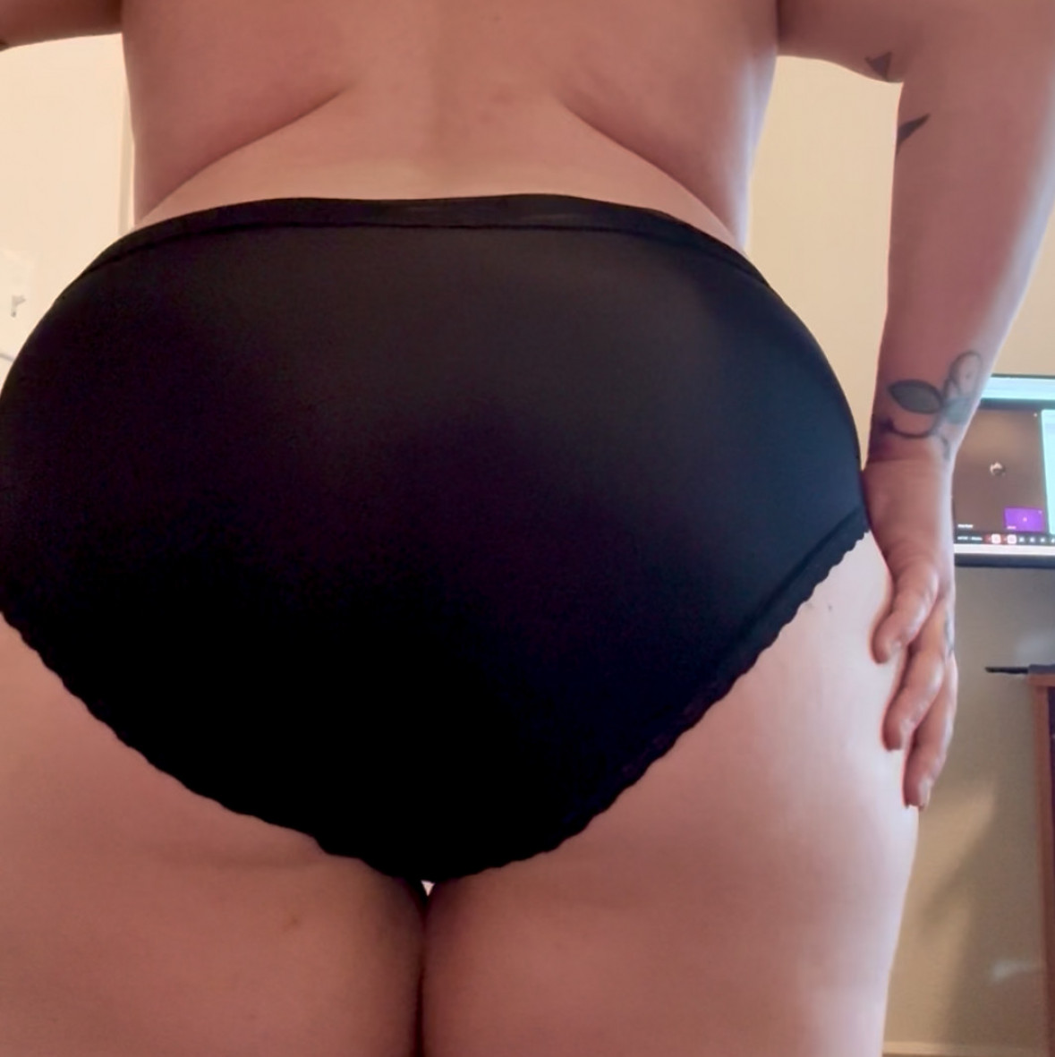 Worn Soft Nylon w Cotton Crotch Panty FREE SHIPPING