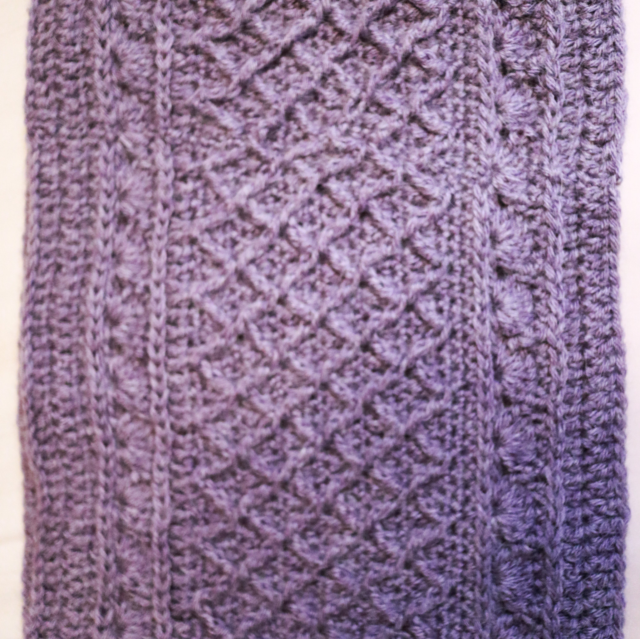 Purple Bonny Lass Crocheted Cowl