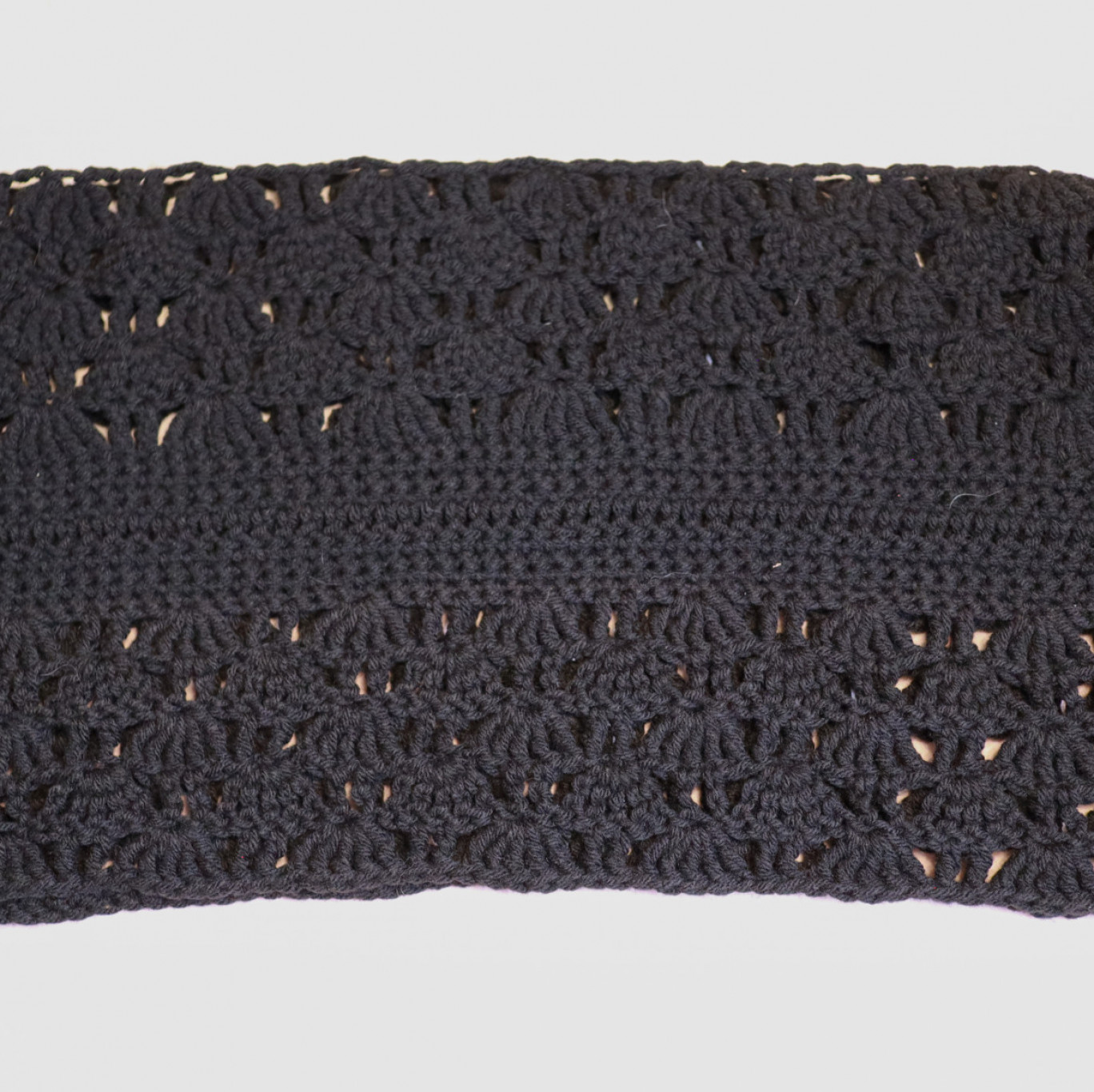 Black Outlander Crocheted Infinity Scarf