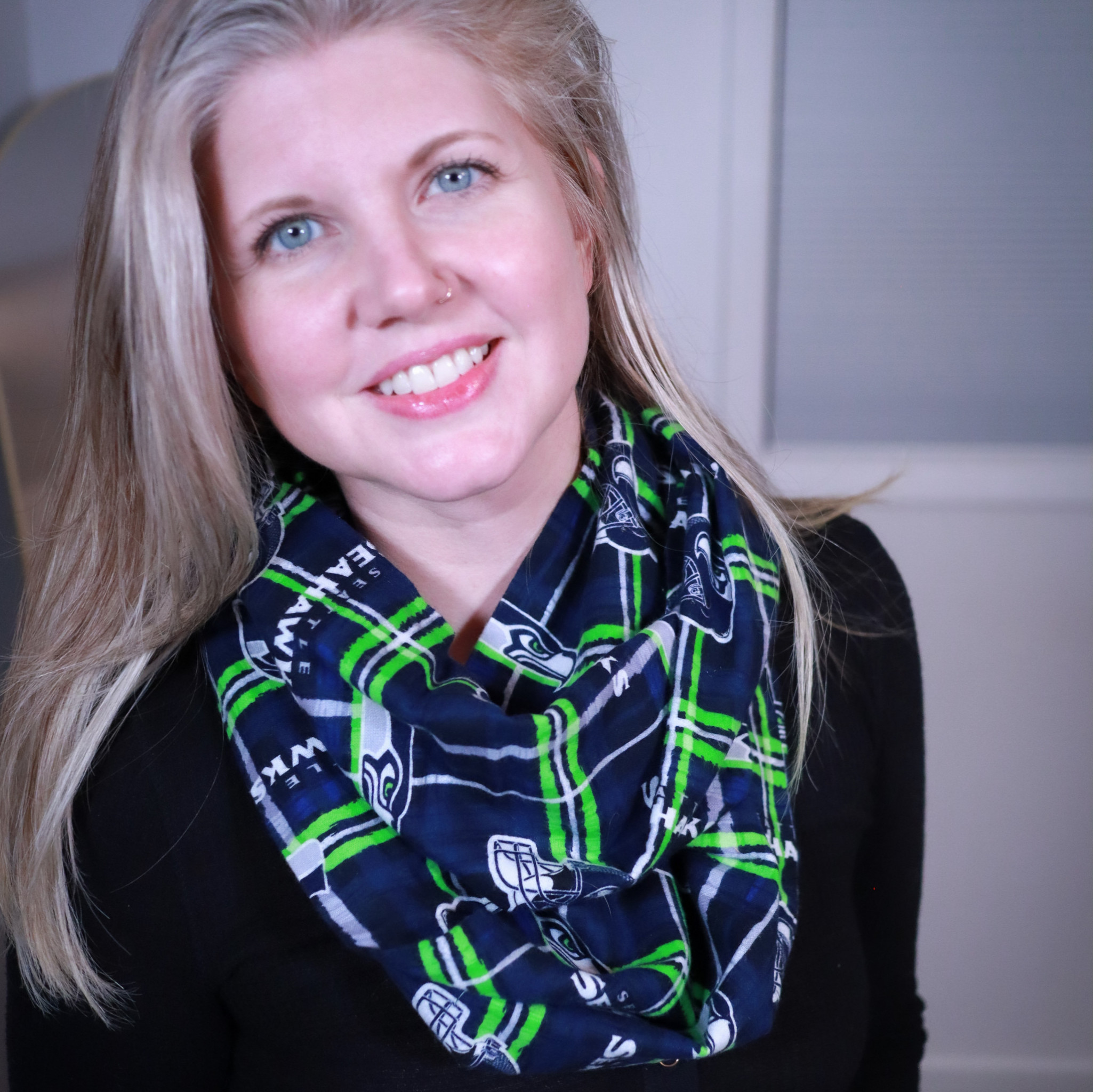 Seattle Seahawks Cotton Infinity Scarf