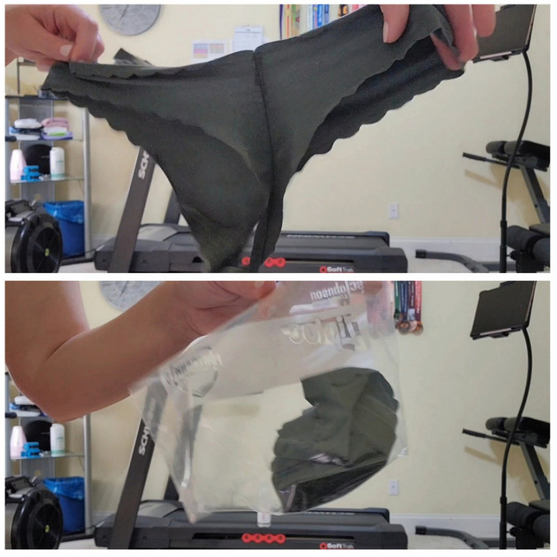 Sweaty Worn Workout Panties