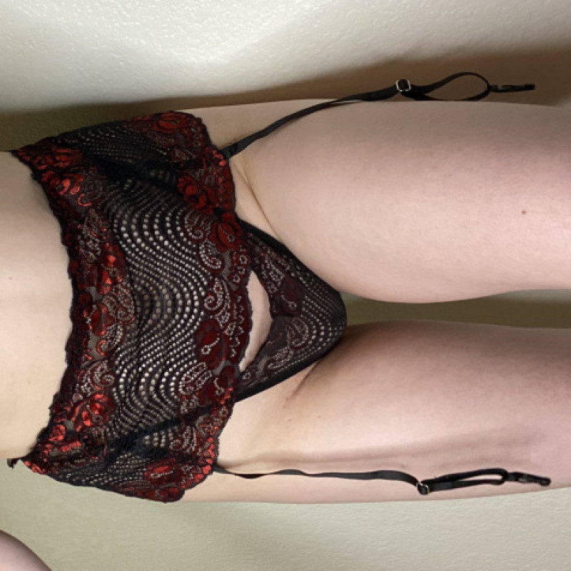 Red and Black Lingerie Set