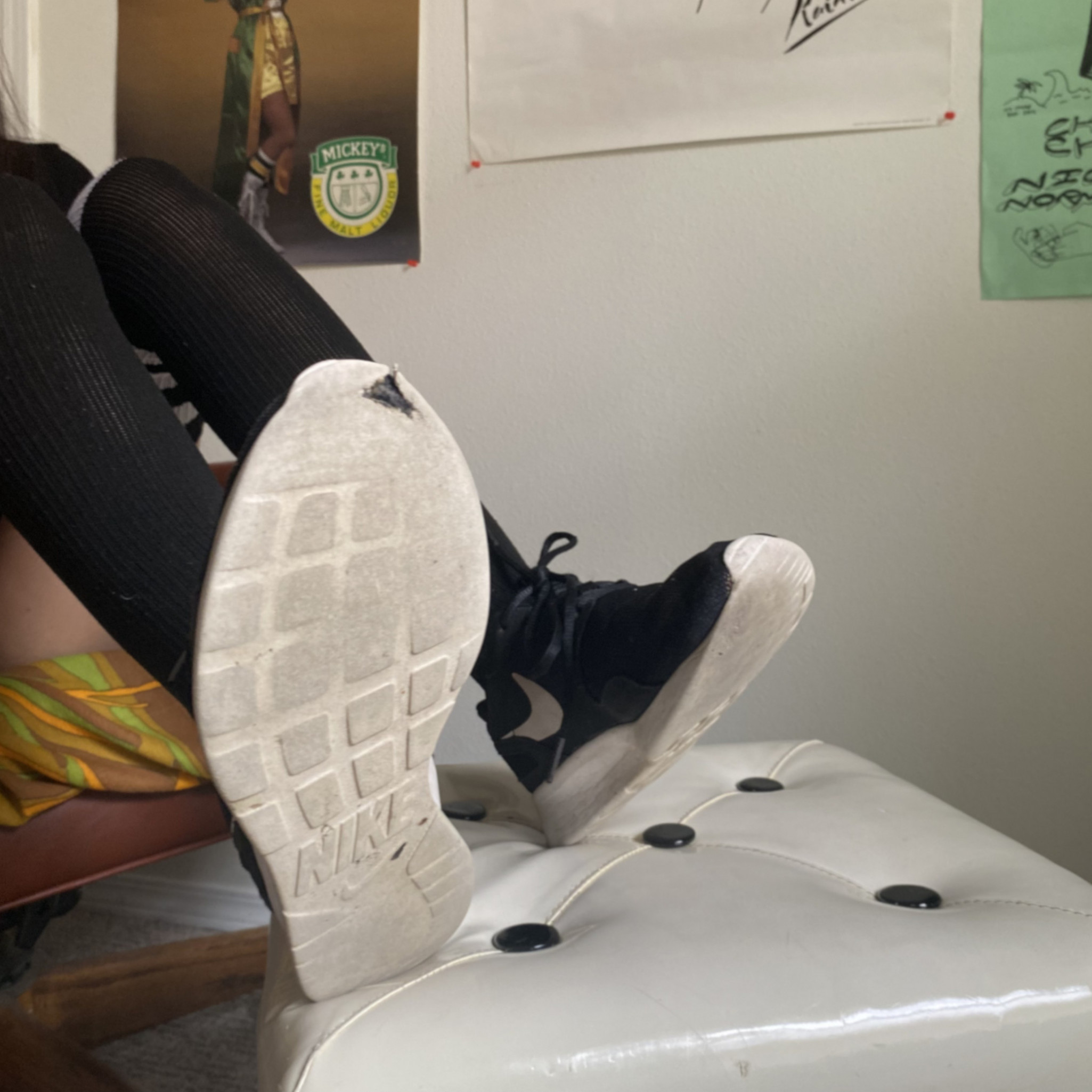 Very Worn Nike Sneakers