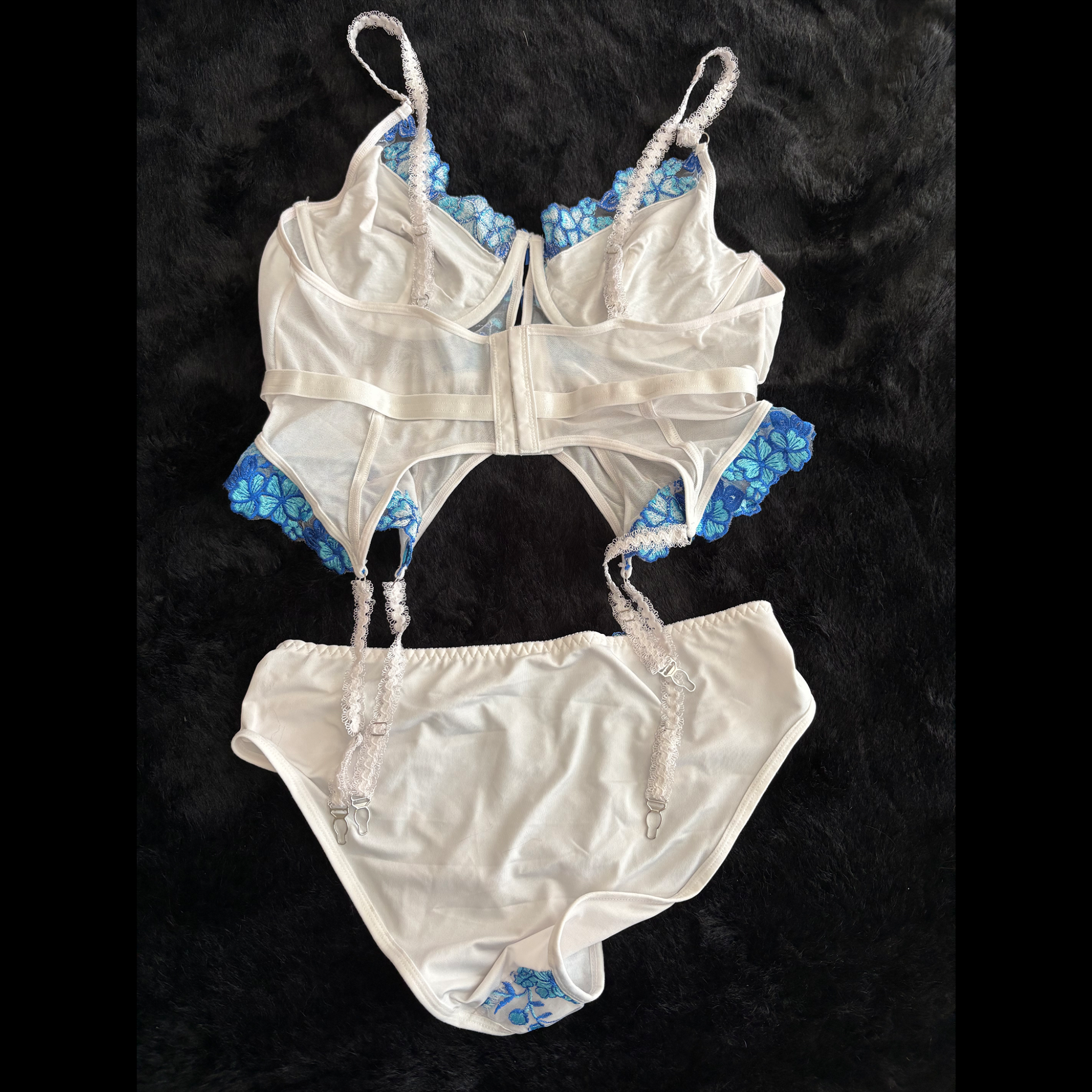 White and Blue Lingerie