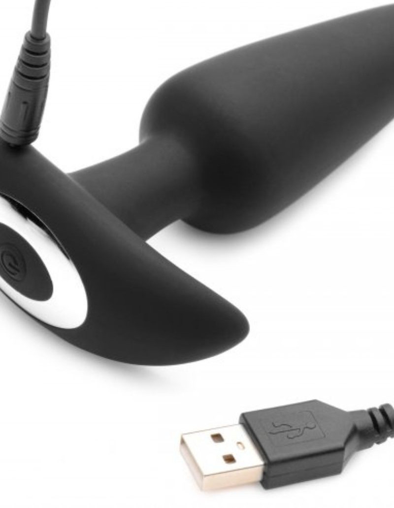 Voice Activated 10X Silicone Vibrating Slim Butt Plug