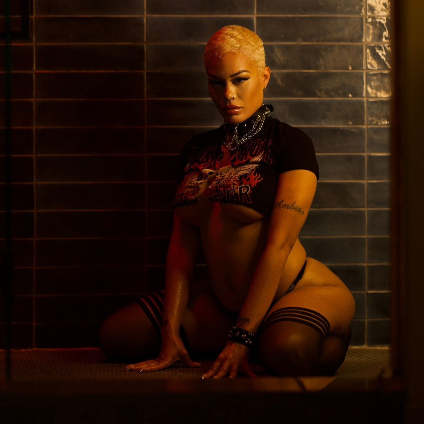 Dark Room Glam Tease  SFW Editorial Set