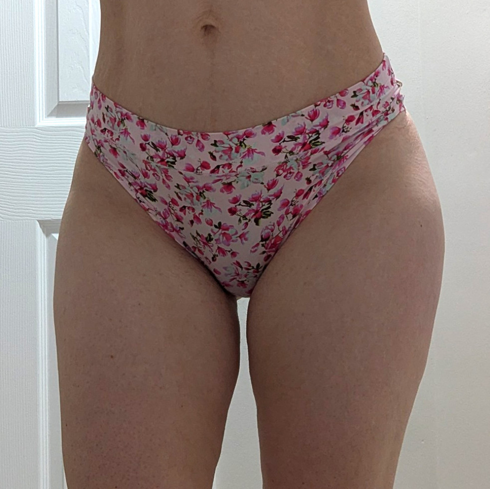 My sexy pink flower print panties